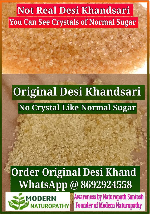 Desi Khandsari (Natural Pure) by Modern Naturopathy, (50gm) Packs of 2 - Image 2